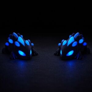 Glow-in-the-Dark Articulated Dragon Miniatures (Pack of 2)